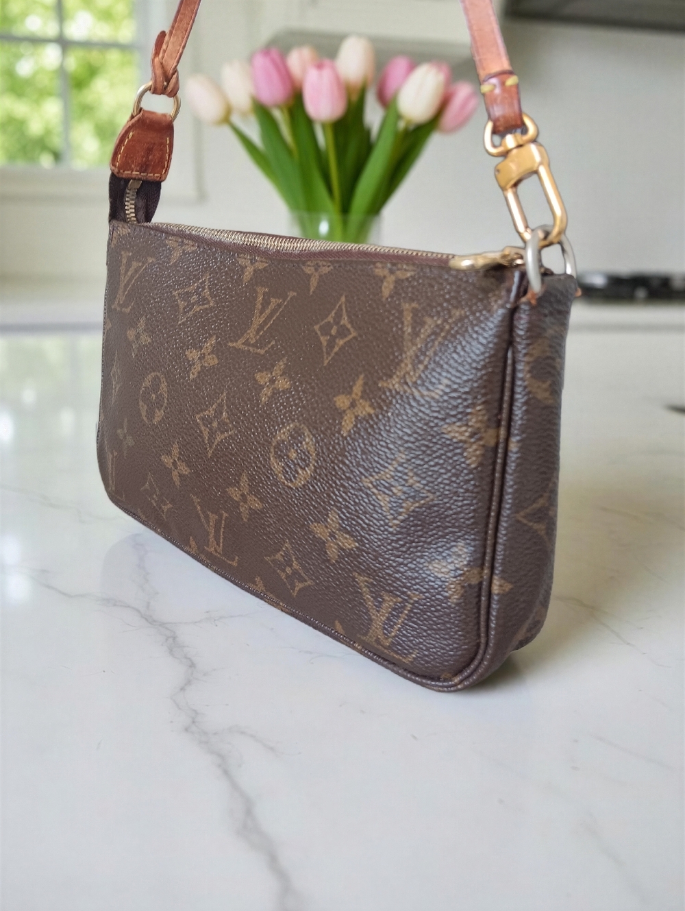 Louis Vuitton Monogram Pochette Accessoires Vintage 2000 Y2K ✨ - Picture 8 of 13